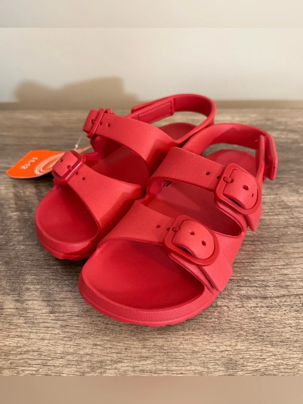 Wonder nation EVA Sandals Red Kids Size 11/12 Summer 4th of July